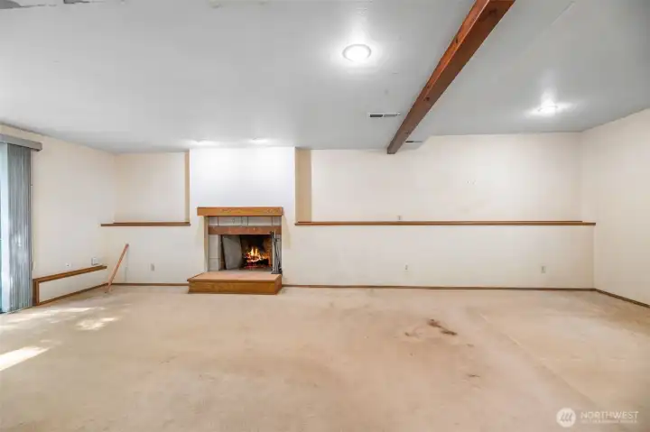 Family room/media room downstairs