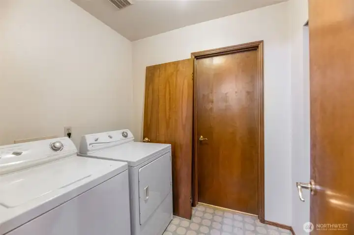 separate laundry downstairs