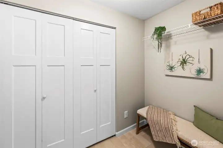 Laundry room-washer/dryer behind these doors.