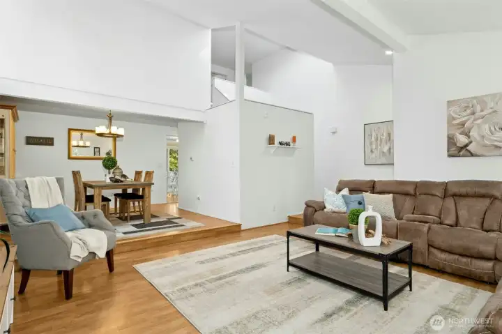 Bright and spacious entry for guests to gather.