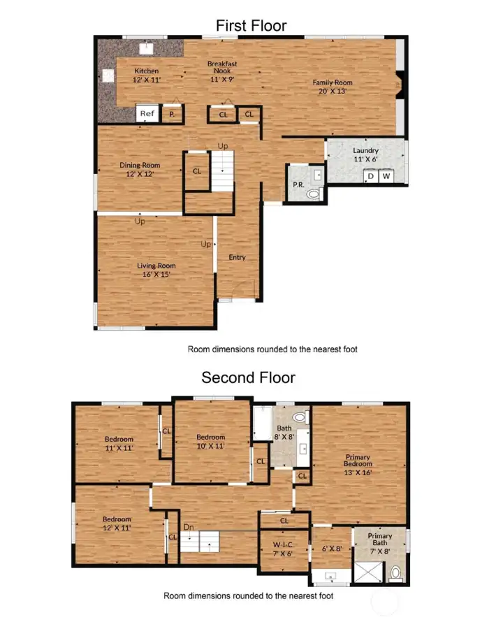 Thoughtful two-story layout offering versatile living spaces.