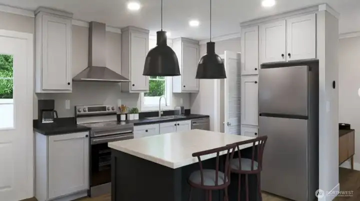 Open concept Kitchen
