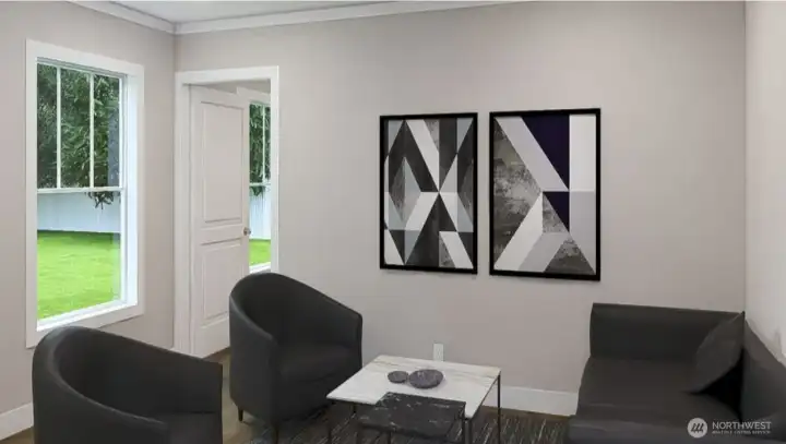 Living Room opens to kitchen