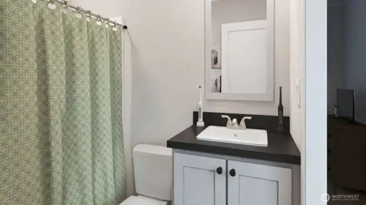 Bathroom 2 with bathtub/ shower combo