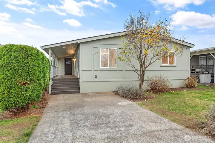 Welcome home! Move-in ready updated home in Mobile Home Manor 55+ community