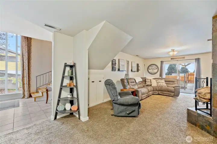 Lower level living space