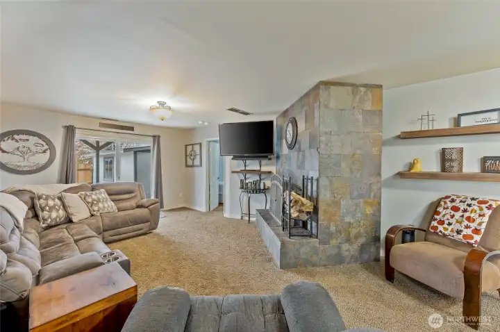 Lower level living space