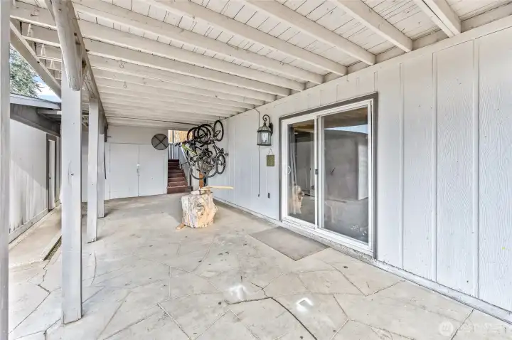 Lower level patio