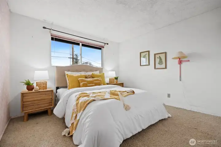 The third main floor bedroom also has stunning views and is generously sized.