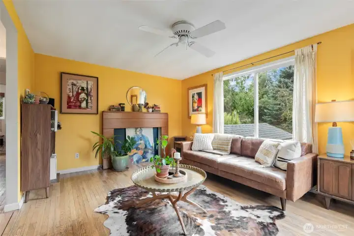 A decorative mantle would be a great spot for an electric fireplace.