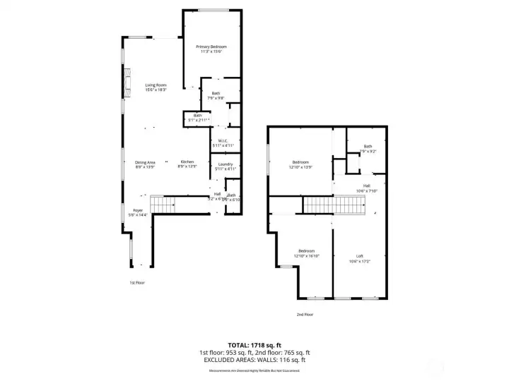 Floor Plan for both floors