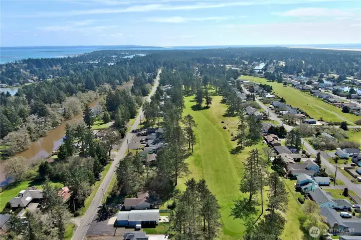 Pennesula surround by ocean
