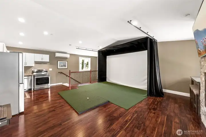 Upstairs bonus room that could be used as a family room for the ADU potential?
