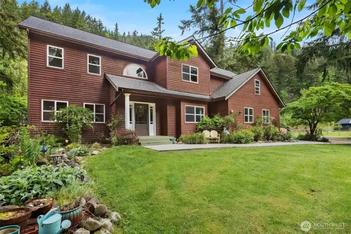 Nestled at the base of majestic Mt. Si, this extraordinary   retreat offers a rare opportunity to experience the perfect blend of Pacific Northwest beauty, modern comfort, and peaceful country living. Set on 6.69 private acres, this extensively remodeled property has been thoughtfully transformed into a one-of-a-kind sanctuary designed for both relaxation and entertaining.