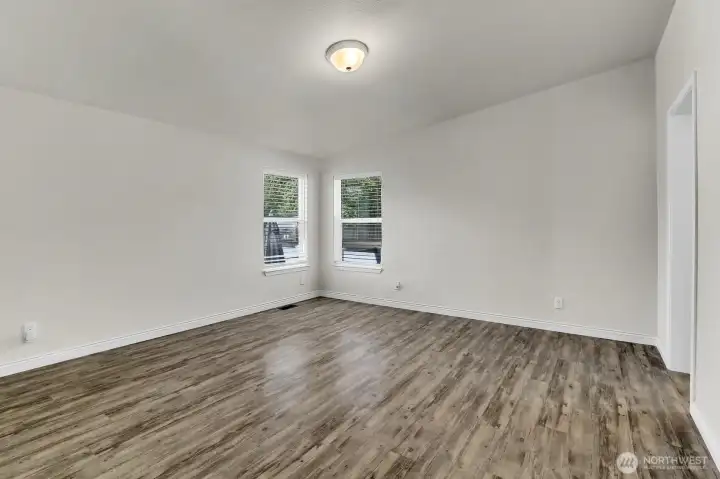 Primary bedroom with large walk-in closet