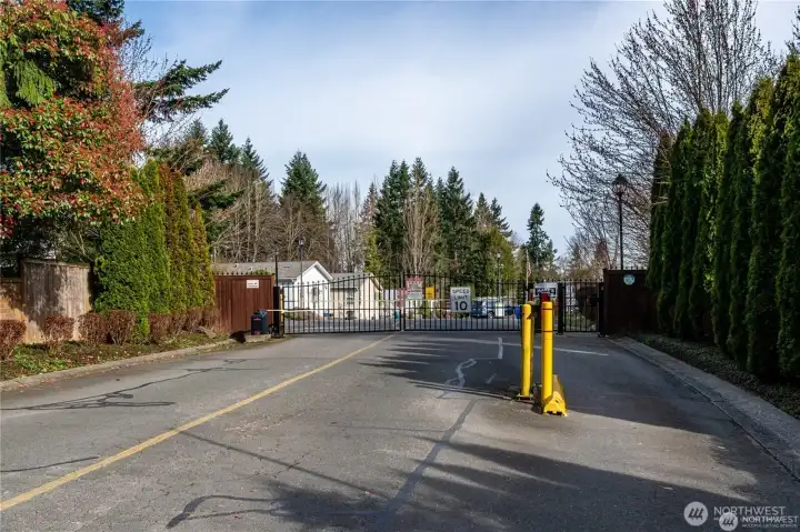 55+ Fully fenced community with special access to RV parking