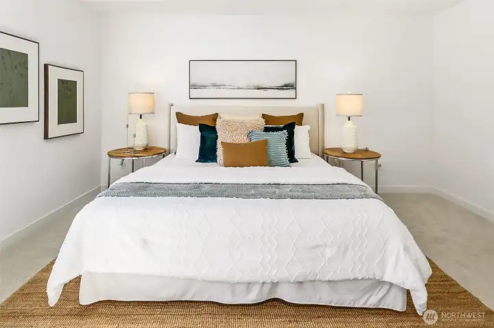 Generous primary bedroom suite, approximately 13'9" x 15'8", with room to rest, dress and unwind.