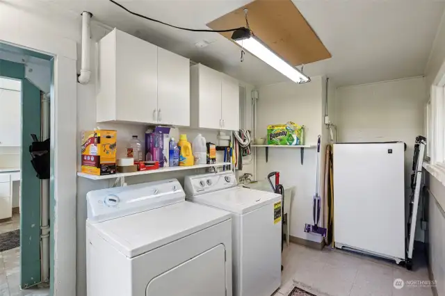 Laundry room with utility sink.
