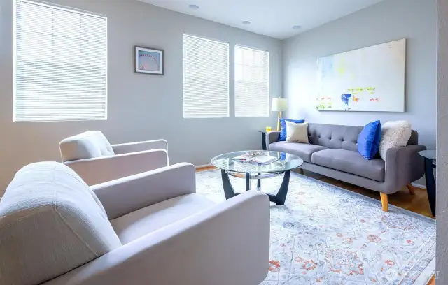 From the main floor landing, you’ll find open living framed by subtle architectural definition.