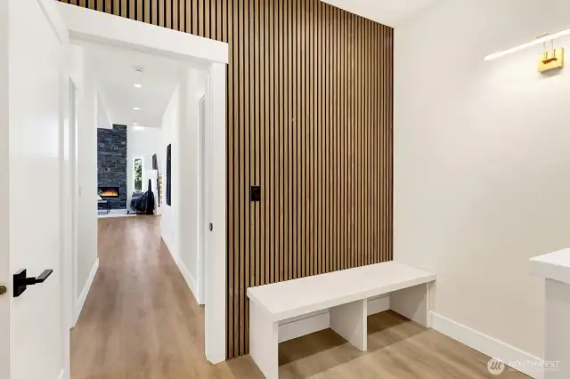 mud room from garage