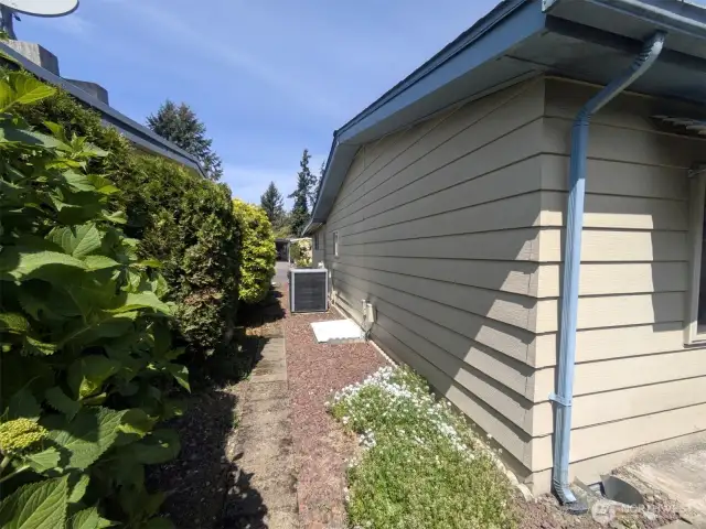 heat pump and maintained walkway