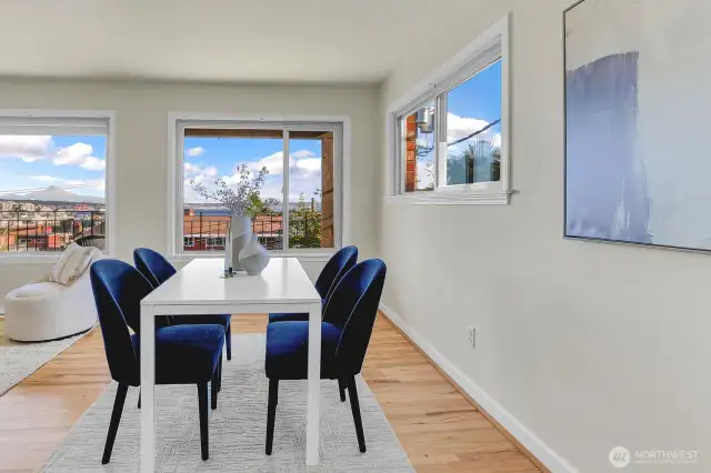Being an end unit affords you extra windows.