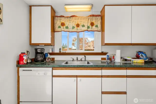 Lazy susans in the cupboards