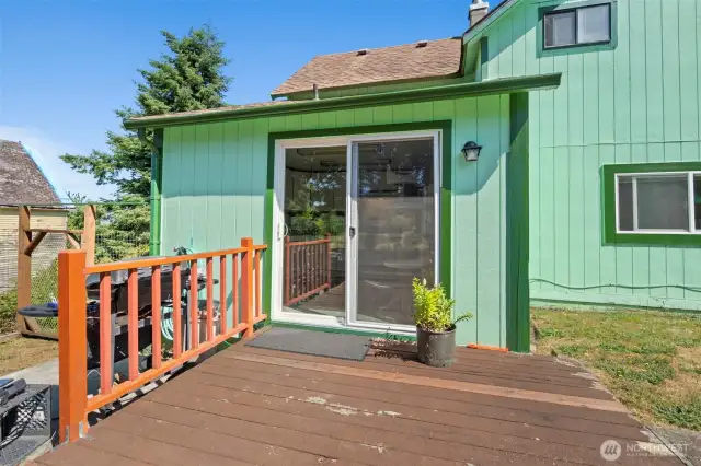 Backyard porch