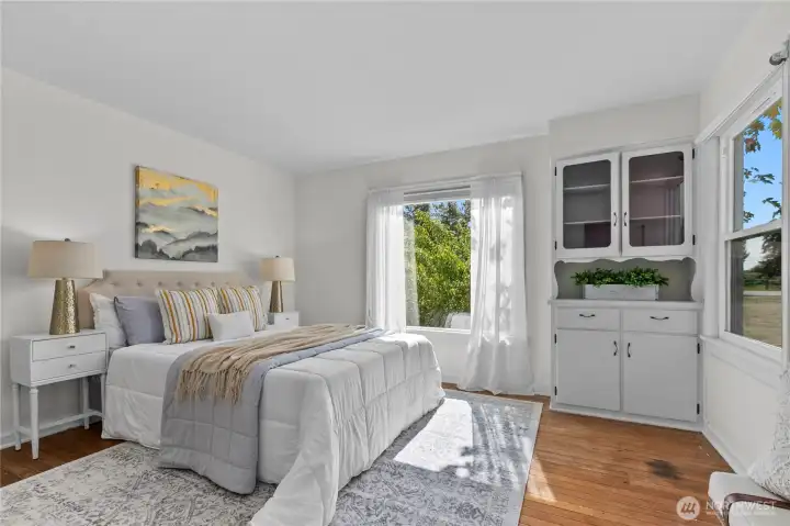 Spacious primary bedroom