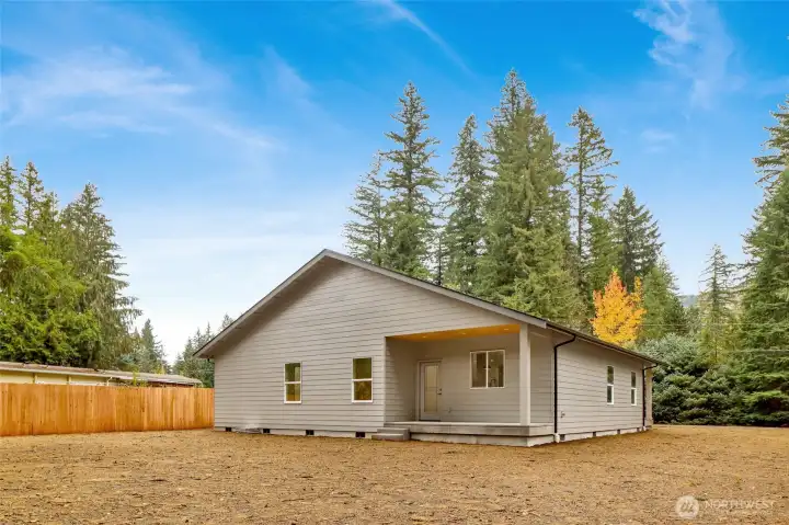 Curl up in Covered Cozy Outdoor Sitting Area! Great space allows quality outdoor living in the PNW