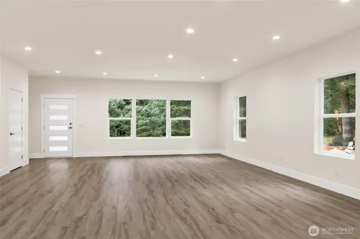 Entry Door with Convenient Coat Closet Next to the Entry Door