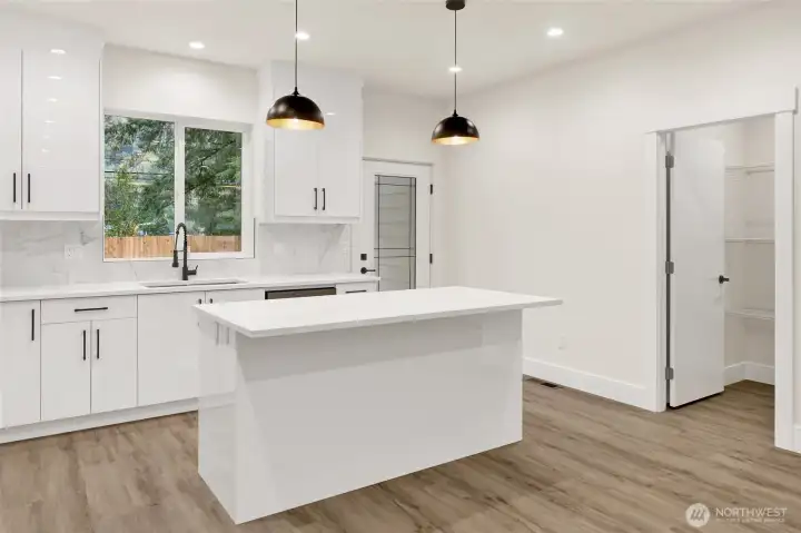 Good Size Kitchen Island, Great from Working or Learning from Home