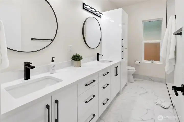 Master Bathroom! Plenty of Storage Space.