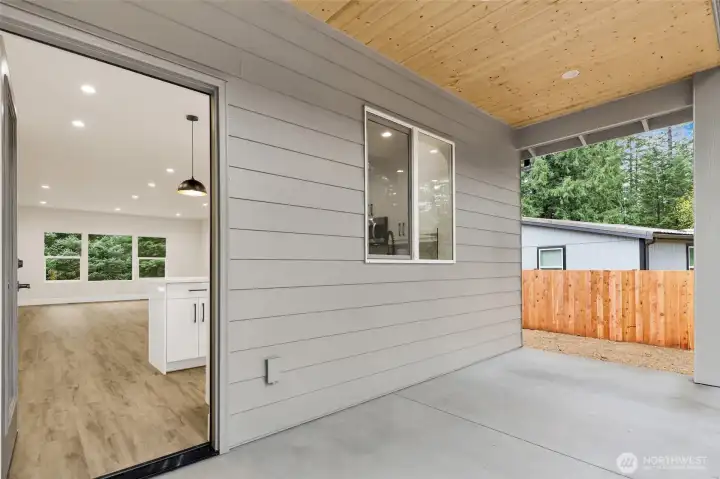 Good size covered back patio for your outdoor entertaining & relaxing evenings, making lifetime memories