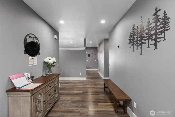 Extra wide hall ways