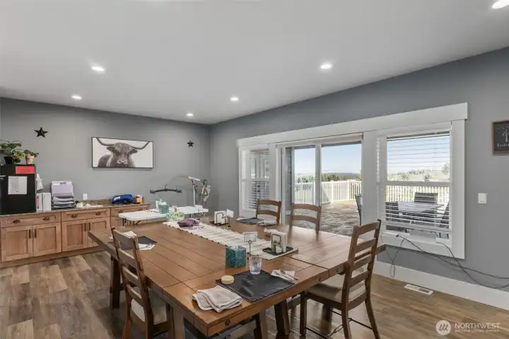 Lots of dining space