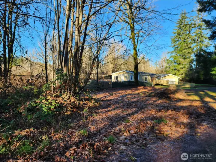 View from the front corner of the property.