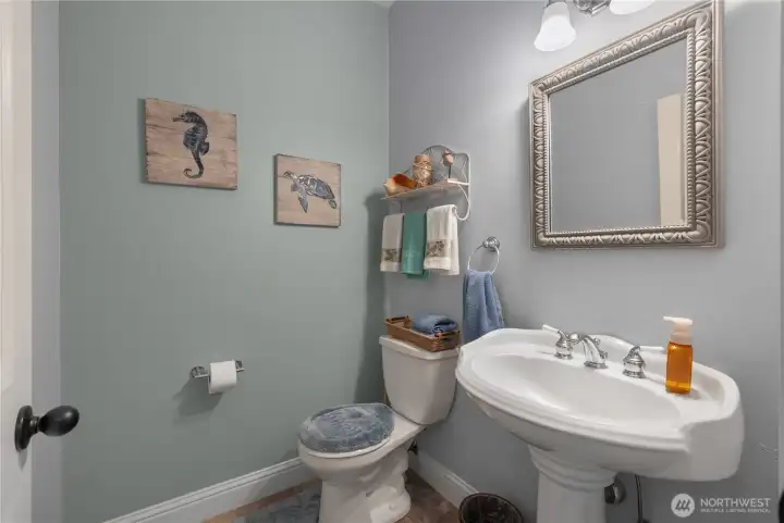 1/2 bath on main floor.