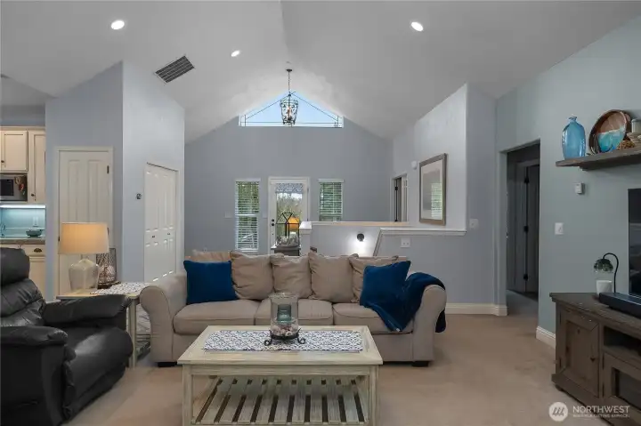 View from the back door to the front door.