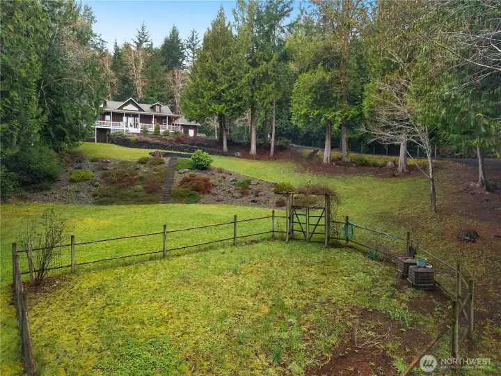 Fully fenced garden area.  You could still plant your veggies this year - and keep the deer out!