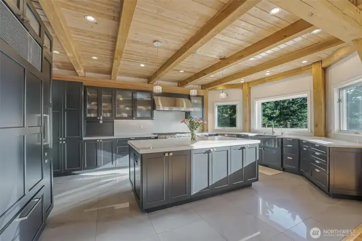 Enjoy the gorgeous views from the dream kitchen.