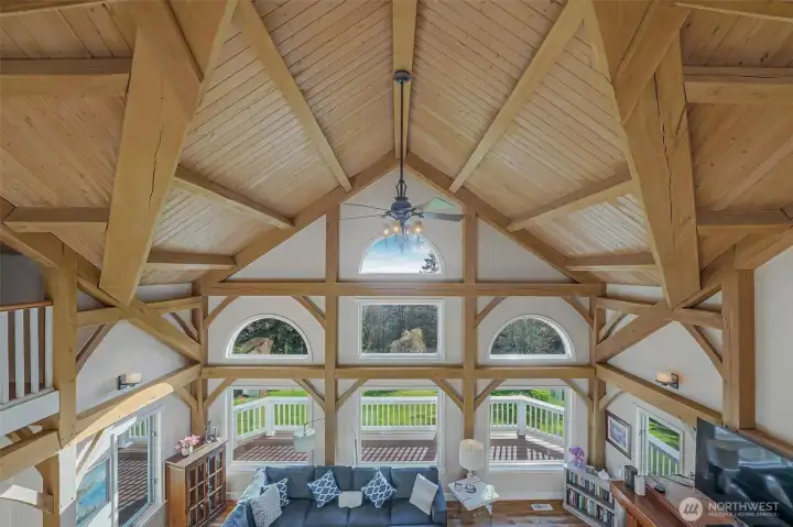 The breathtaking view from upstairs.