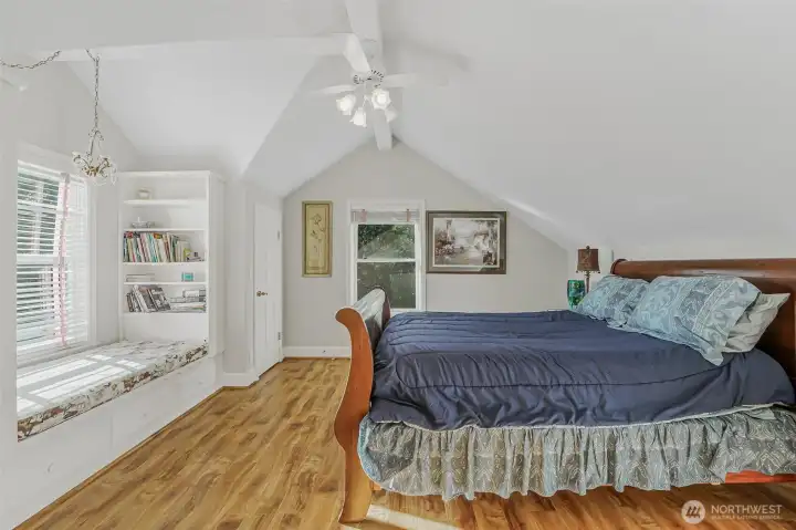 The third bedroom on the second floor.