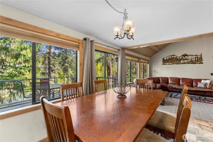 Dining with views of the River