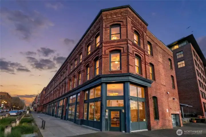 Our Home Condominiums anchoring a historic Pioneer Square corner