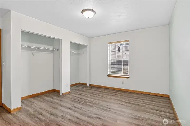 Primary Bedroom with Double Closets