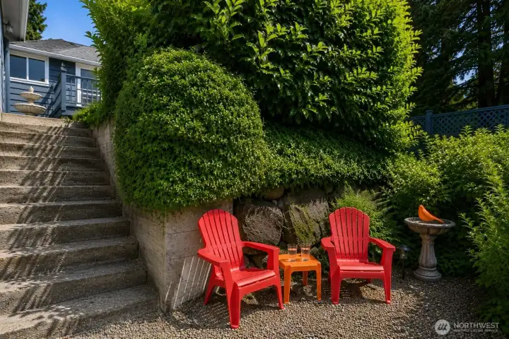 Chairs virtually staged.