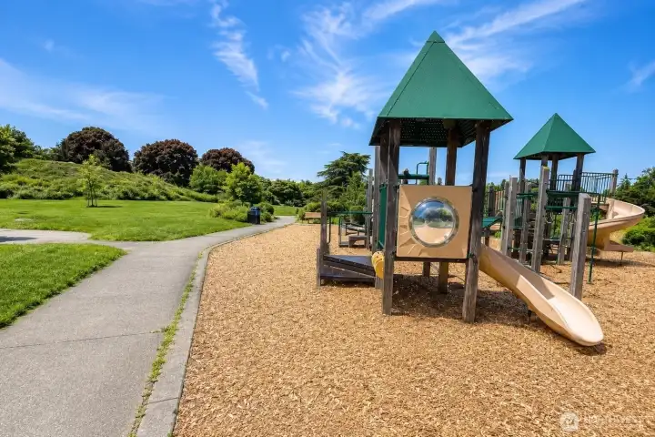 Commons Park Play Structure & Sports Court.