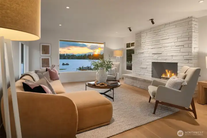 Welcoming and cozy the moment you walk in. The fireplace is plumbed for gas.
