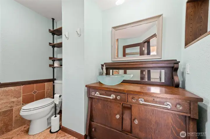 Primary Bath with custom vanity